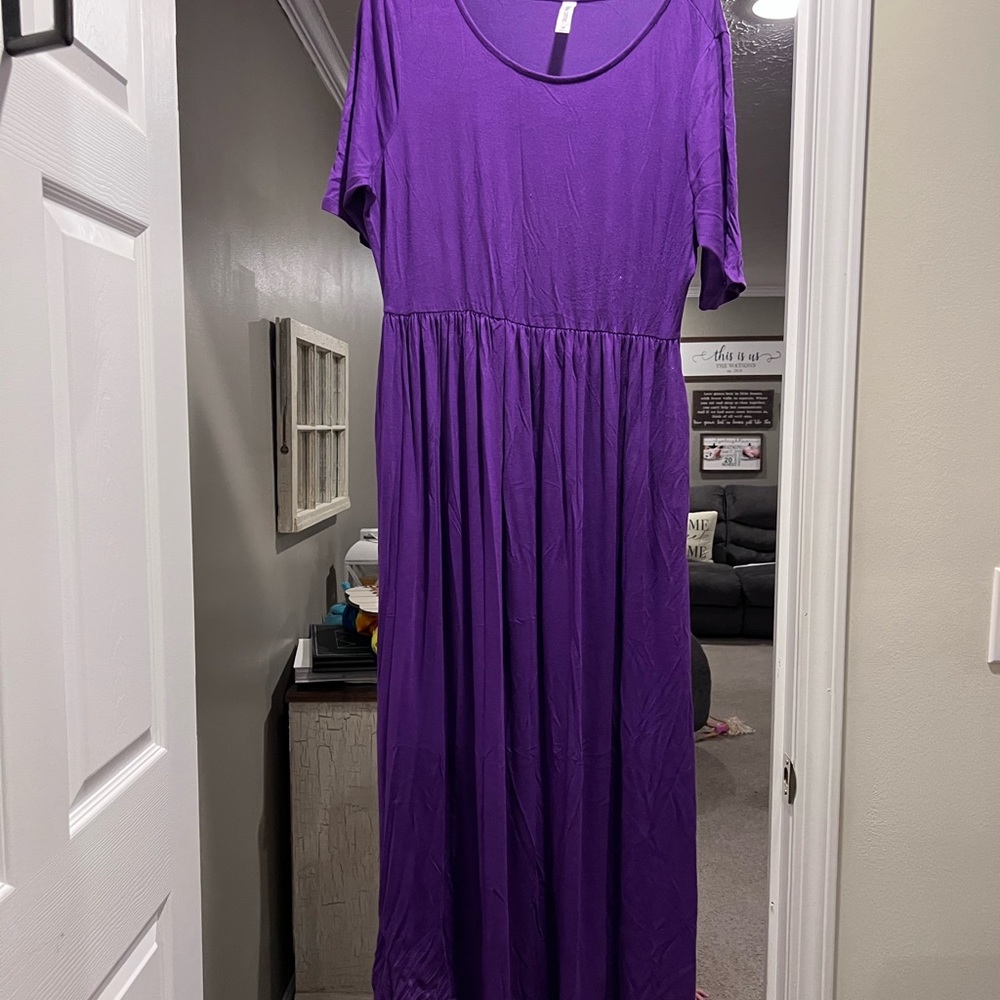 Zenana 2x Purple Maxi Dress